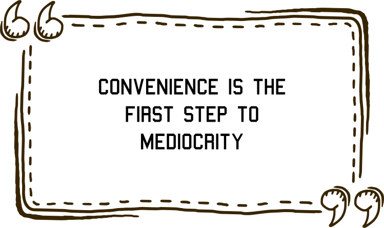 'Convenience is first step to mediocrity' - Jim Roberson motivational youth speaker motivating a student and coaching education in young people. Empowering and supporting them to be the best they can be in school, education and exam preparation.