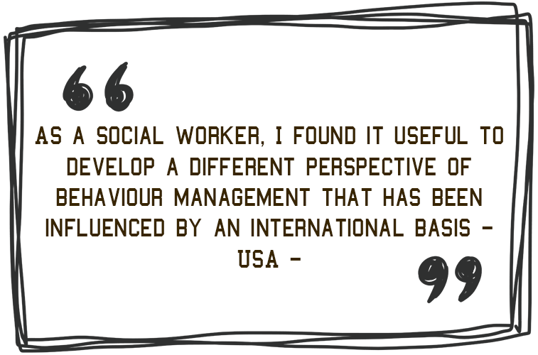 'As a social worker. I found it useful to develop a different perspective of behaviour management that has been influenced by an international basis - USA' - Jim Roberson motivational youth speaker motivating a student and coaching education in young people. Empowering and supporting them to be the best they can be in school, education and exam preparation.