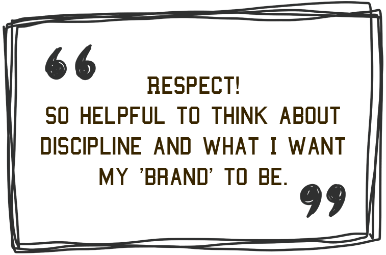 'Respect! So helpful to think about dicipline and what I want my brand to be.' - Jim Roberson motivational youth speaker motivating a student and coaching education in young people. Empowering and supporting them to be the best they can be in school, education and exam preparation.